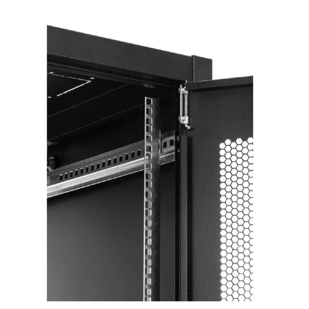 ЦМО Шкаф телекоммуникационный напольный ЭКОНОМ 42U (800x1000) дверь перфорированная 2 шт., цвет черный (ШТК-Э-42.8.10-44АА-9005)