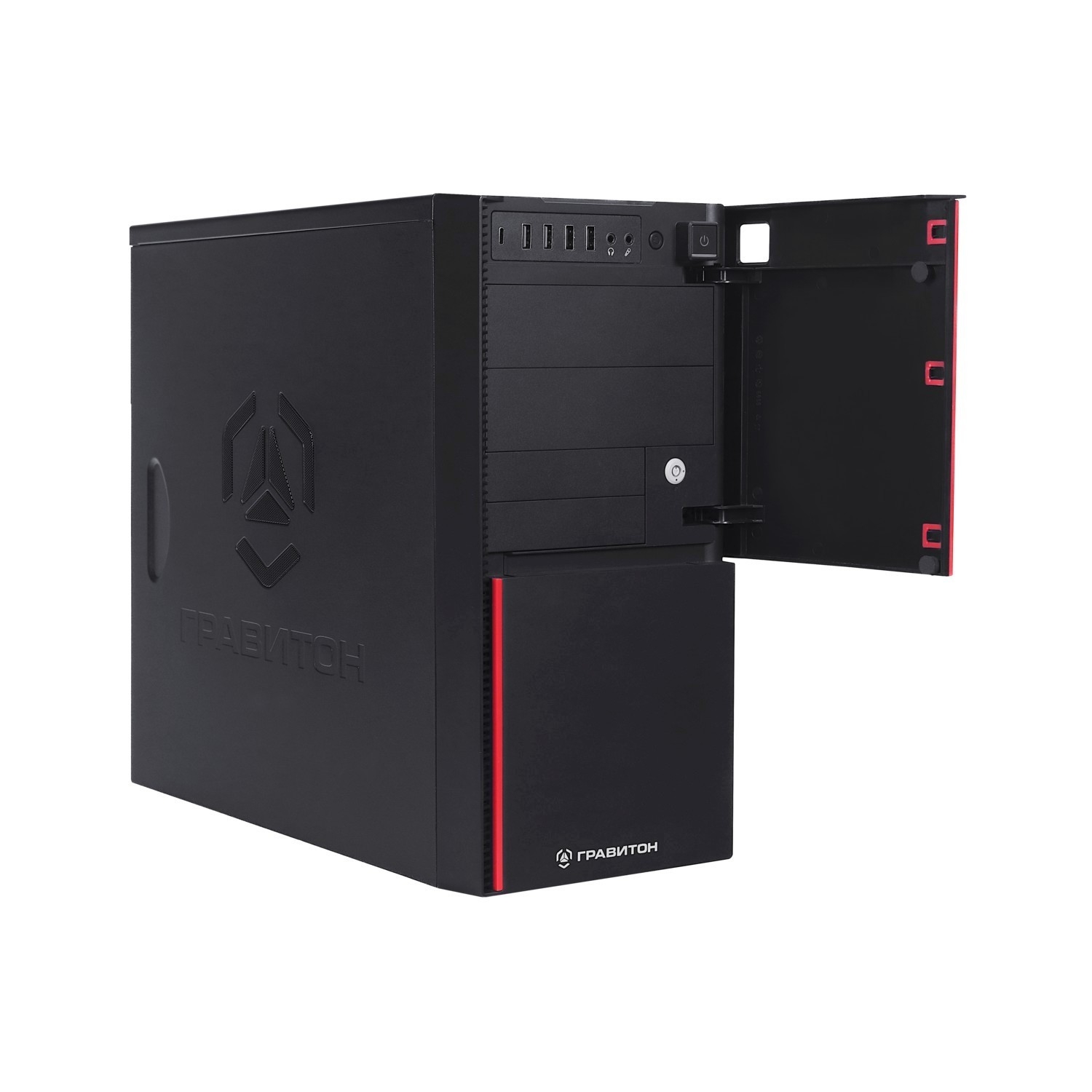 Гравитон Д50А (237489) RYZEN 5 5600GT/16Gb/1xSSD512GB/FP_2xUSB2.0/650W 80+ Bronze/K+M/NoOS/Реестр МПТ